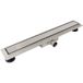 Balneo - Caniveau de douche 110 cm - 2 en 1 canal de douche 110 cm avec siphon duplex standard - Caniveau linéaire acier inoxydable AISI 304 chrome