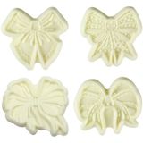 PME 106M027 JEM uitstekers voor decoratieve slijpen, assortiment, 4-delig, kunststof, ivoor, 9 x 2 x 25 cm