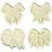 PME 106M027 JEM uitstekers voor decoratieve slijpen, assortiment, 4-delig, kunststof, ivoor, 9 x 2 x 25 cm