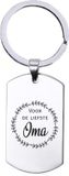 MC Living KadoExpress Sleutelhanger RVS - Voor De Liefste Oma