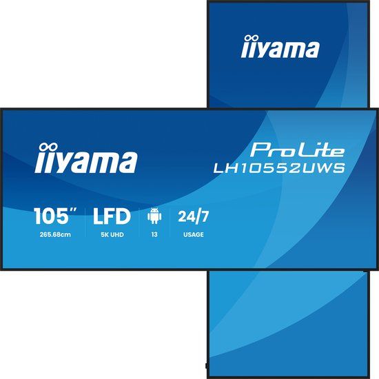 iiyama LH10552UWS-B1AG 104.6 inch 5K UltraWide 21:09 IPS 500 cd/m² Android 24/7