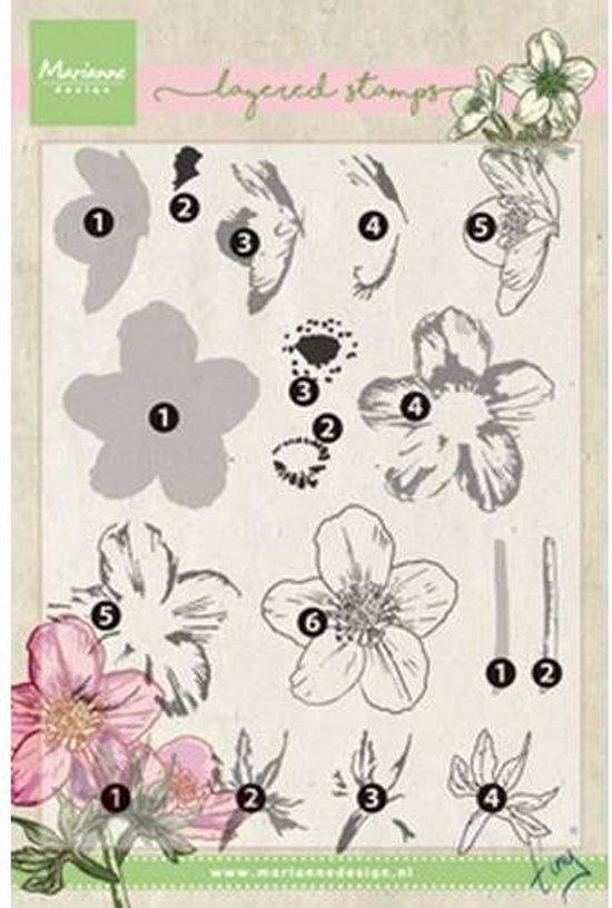 Marianne Design Stempel Layering Tinys helleborus TC0861