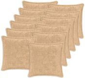 vidaXL Kussensloop 12 stuks Crèmekleurig Katoensatijn 50 x 50 cm