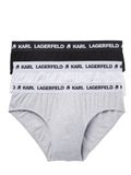 Karl Lagerfeld B.V Set van 3 slips met logo, meerkleurig, M