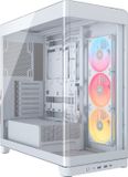 Corsair FRAME 4500X LX-R ARGB Midtowermodel ATX - Verre Gehard Glas - Blanc (3x LX120-R fan)