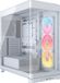 Corsair FRAME 4500X LX-R ARGB Midtowermodel ATX - Verre Gehard Glas - Blanc (3x LX120-R fan)