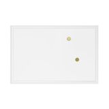 U Brands Boerderij Magnetische Dry Erase Board, 23"x17", Wit Hout Stijl Frame, Inclusief 2 Magneten
