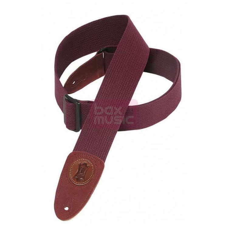 Levys Leathers MSSC8-BRG katoenen gitaarband bordeaux