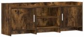 Meuble TV 130 x 33 x 47 cm Chêne fumé Bois travaillé