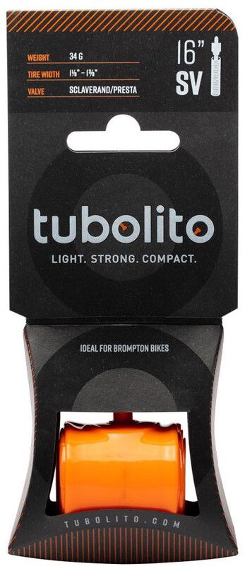 Tubolito Unisex's vouwfiets binnenbuis, 1, 16 x 1-1/8-1-3/8