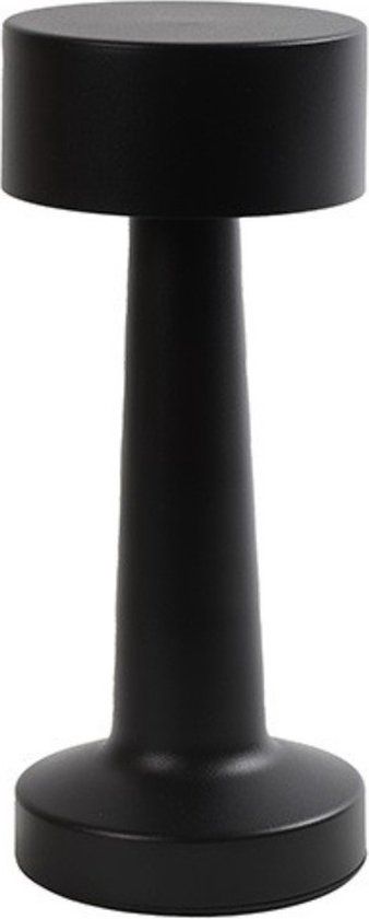 Countryfield Tafellamp Lampa metaal rond 9x9x21 cm zwart