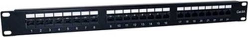 BigBuy 2LAN 24-port UTP Category 6 Patch Panel 2LAN ARAP19C6A24UTP 19" Black