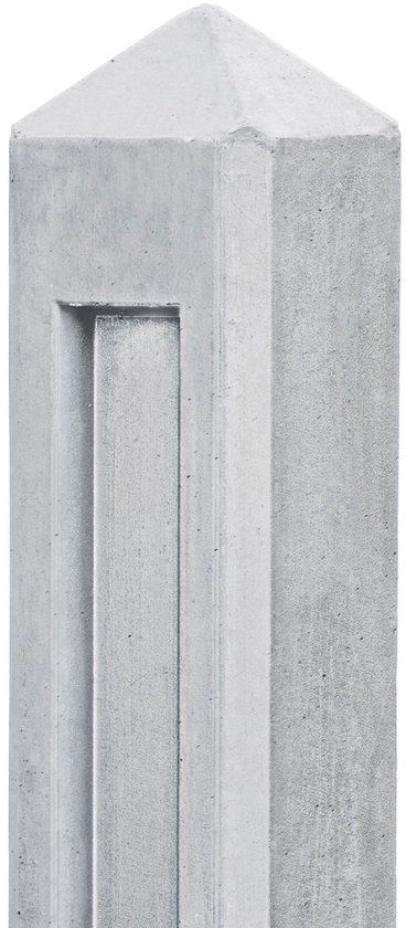 Merkloos Tuindeco Berton borderpaal Hunze wit/grijs driewegsmodel 145 cm