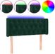 vidaXL Hoofdbord LED 93x16x78/88 cm fluweel donkergroen