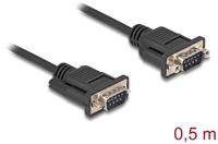 Delock Serial Cable RS-232 D-Sub9 male to male with narrow plug housing 0.5 m
