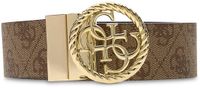 Guess Riem Latte Logo Vrouwen Polyester Heupriem Bruin