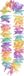 Boland Hawaïkrans Pasteldroom Volwassenen Unisex