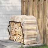 vidaXL Transparante plastic folie met oogjes, 1x2 meter, PVC