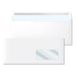 M-Office Papieren enveloppen, Amerikaanse witte envelop met venster, afmetingen 225 x 115 mm, witte papieren enveloppen voor brieven en documenten, enveloppen 90 g/m² met zelfklevende lijm