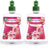 Air Wick Cherry Blossom & Raspberry Duo Luchtverfrissers 2x228 ml