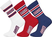 Nfl NFL NY GIANTS Crew Socks - 3-pack - Wit/Rood/Blauw - Maat 39/42