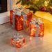 Spetebo Boîtes cadeaux à LED - Couleur : rouge / gris