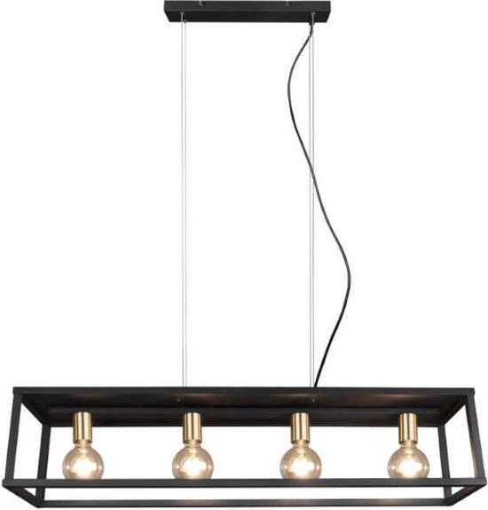 RL LIVE YOUR LIGHT Trio Vito - Hanglamp - Zwart | 4xE27 | Metaal