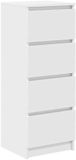 vidaXL Dressoir wit 37,5 x 35 x 99 cm bewerkt hout