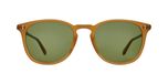 Garrett Leight Kinney Lunettes de soleil unisexe marron pantos vert 51mm