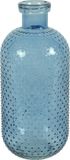 Countryfield Bloemenvaas Cactus Dots - blauw transparant - glas - 15 x 35 cm