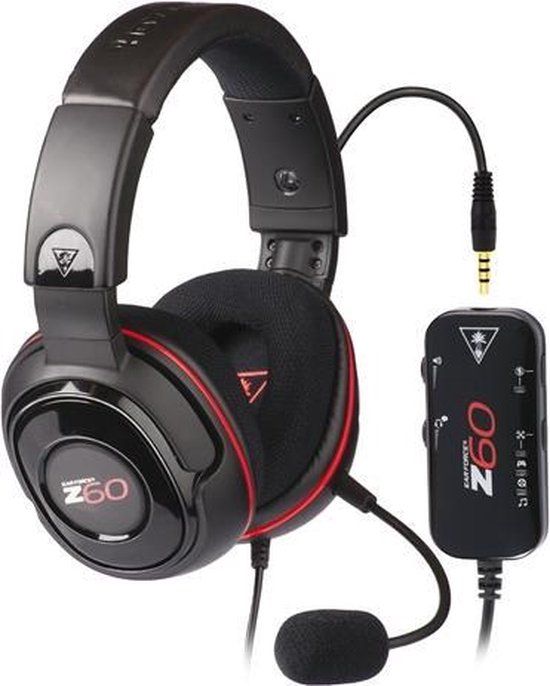 Turtle Beach Ear Force Z60 Wired 7.1 Virtueel Surround Gaming Headset - Zwart