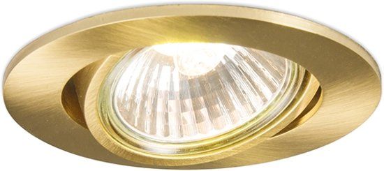 QAZQA Cisco - Inbouwspot - 1 lichts - 90 mm - goud/messing - 8718881037863
