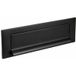 Fimet Entrée de courrier Fimet LETTER en acier inoxydable 340x76 mm, acier inoxydable noir mat