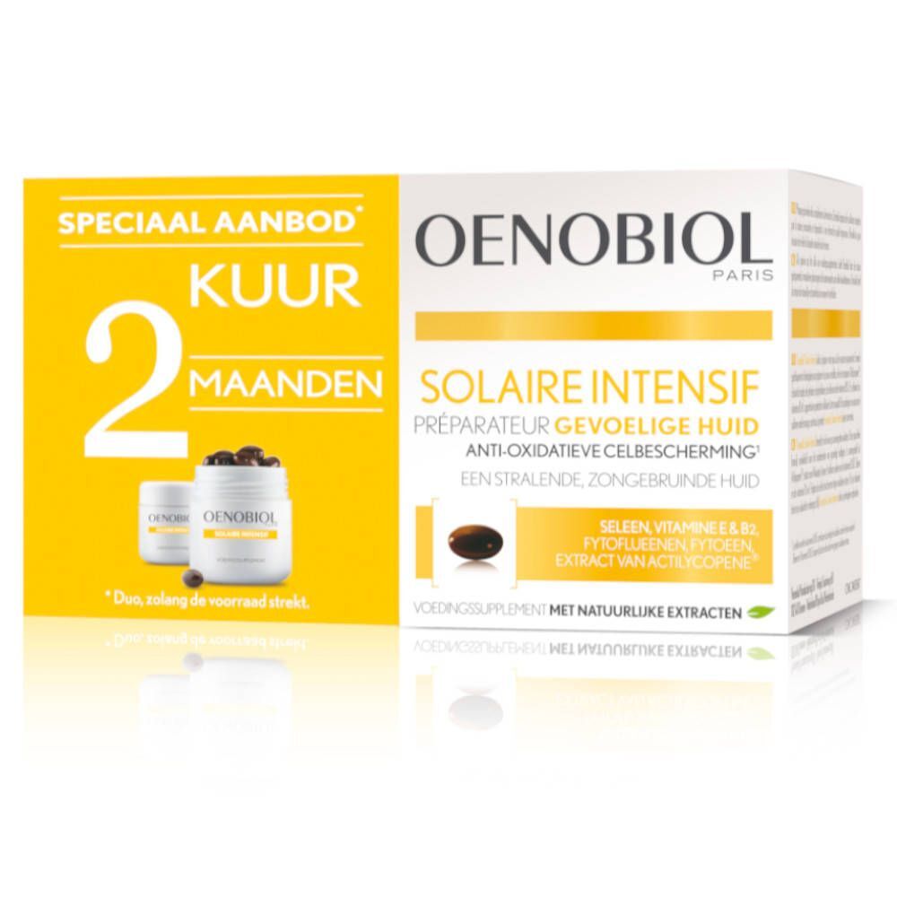 Oenobiol Oenobiol Solaire Intensif Gevoelige Huid DUO 2x30 capsules