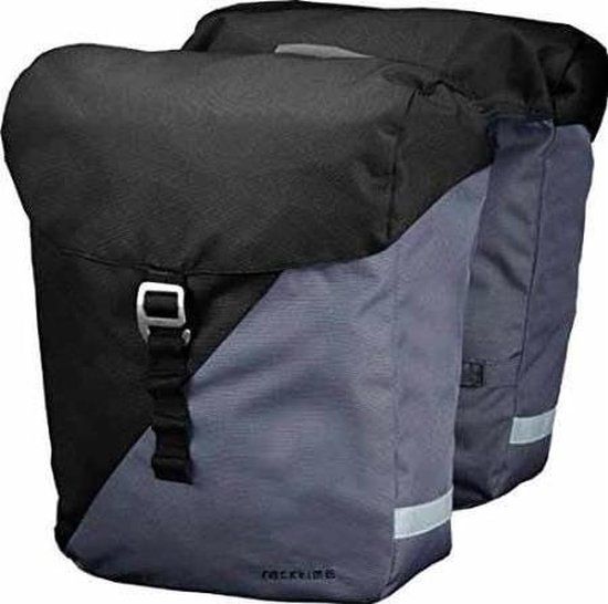 Racktime Vida Dubbele Fietstas - Zwart/Grijs - 49 Liter