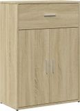 vidaXL Dressoir Sonoma eiken, 60 x 30 x 84 cm, bewerkt hout