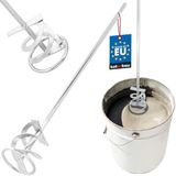 KOTARBAU® Mörtelrührer Spiralmischer 80 mm voor Cement, Pleister, Gips, Verf, Wendelroer Rondenroer, Kleurroer, Gipsroer, SDS Plus