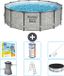 Bestway Rond Steel Pro MAX Zwembad - Steenprint - 427 x 122 cm