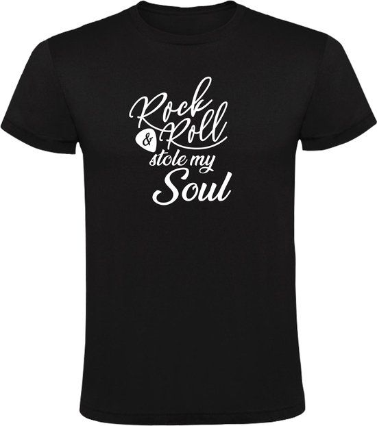 Sol's Elvis Presley Rock and Roll stole my Soul T-shirt - Black - Men's - Size L