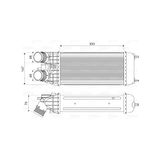 Valeo Intercooler, refroidisseur d'air d'admission 818547