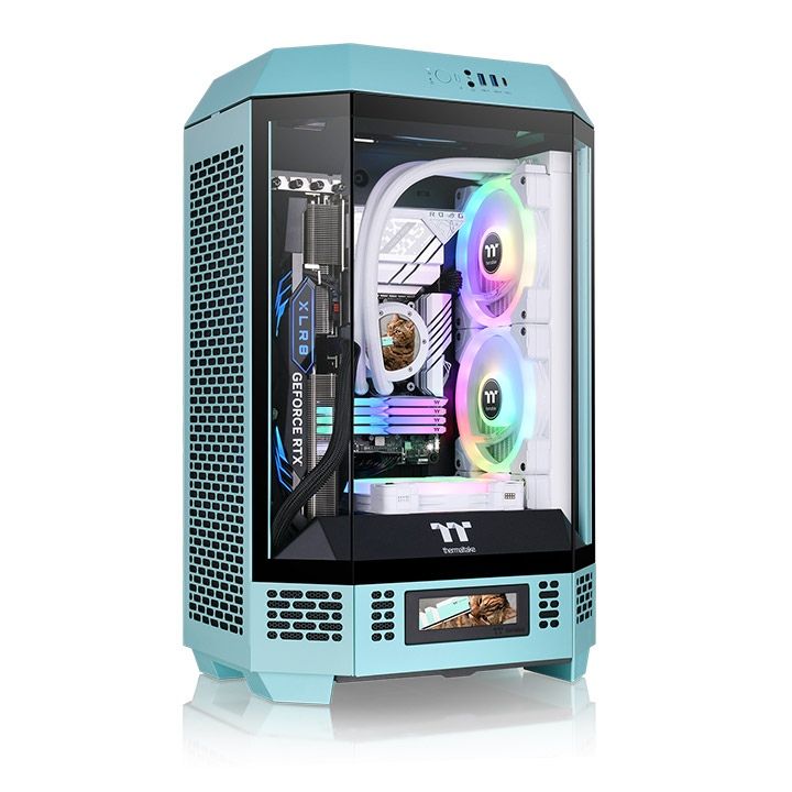 Thermaltake The Tower 300 Turquoise Micro Tower PC Case