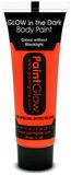 PaintGlow Face/Body paint - neon oranje/glow in the dark - 10 ml - schmink/make-up - waterbasis