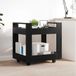 Maison Exclusive chariot de bureau, noir, aspect chêne, 60 x 45 x 60 cm