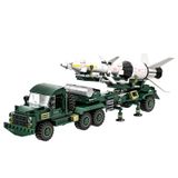 WANGE Véhicule de transport de missiles antiaériens 489 pièces ensemble de blocs de construction pour constructeurs amateurs