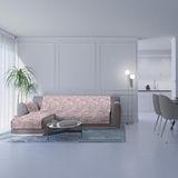 Italian Bed Linen Glamour, antislip bankovertrek met schiereiland SX, bordeaux, 290 cm