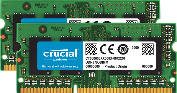 Crucial 16GB (2x8GB) DDR3L 1866MHz Notebook Memory - CT2K8G3S186DM