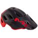 MET m3hm112l0rn1 Helm – L, Zwart – Rood, Unisex