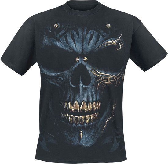 Spiral Black Gold Heren T-shirt - zwart - 3XL