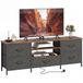 Homcom TV-meubel - Spaanplaat - 140x30x50cm - Rustbruin