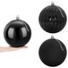 vidaXL Set de boules de Noël XXL 3 pièces Noir Ø 25 cm Plastique